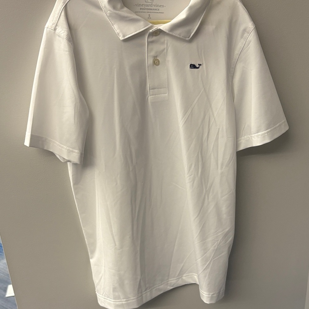 Vineyard Vines Kids White Polo Shirt